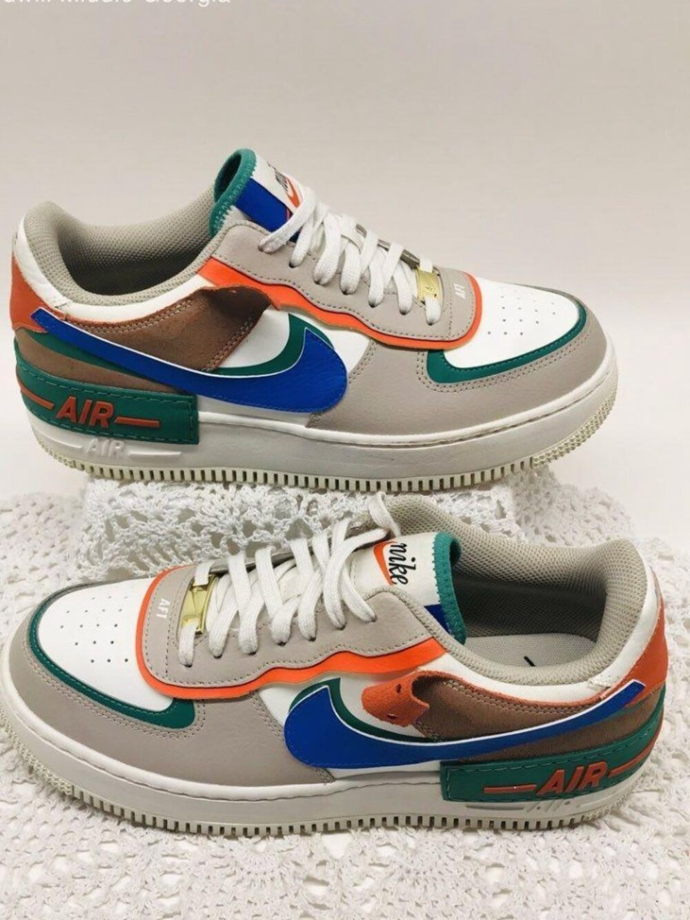 Nike Air Force 1 Shadow Multicolor Sneakers Women's Size 8.5